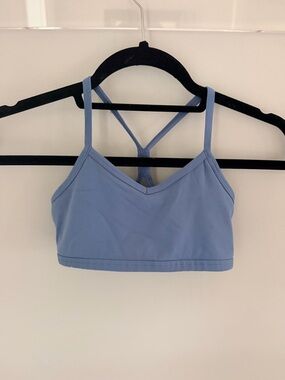 Athleta Light Blue Strappy Sports Bralette